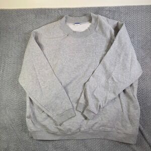 Active Joe Women's Gray Fleece Crewneck Sweatshirt Size 3X Plus Pullover